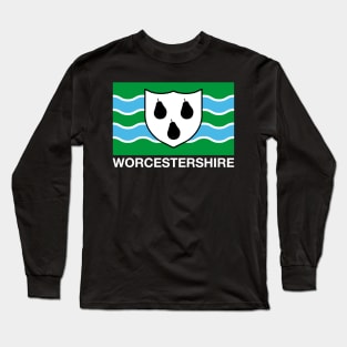 Worcestershire County Flag - England Long Sleeve T-Shirt